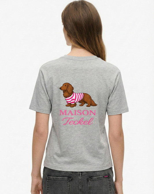 Speedy Rose sur Gris