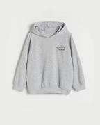 Sweat à capuche gris Maison Teckel - vue de face